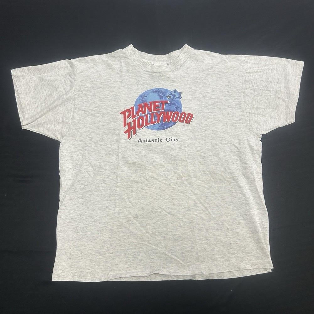 Vintage Planet Hollywood Atlantic City T-Shirt Men's XL Single Stitch USA